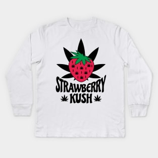 Strawberry Kush Kids Long Sleeve T-Shirt